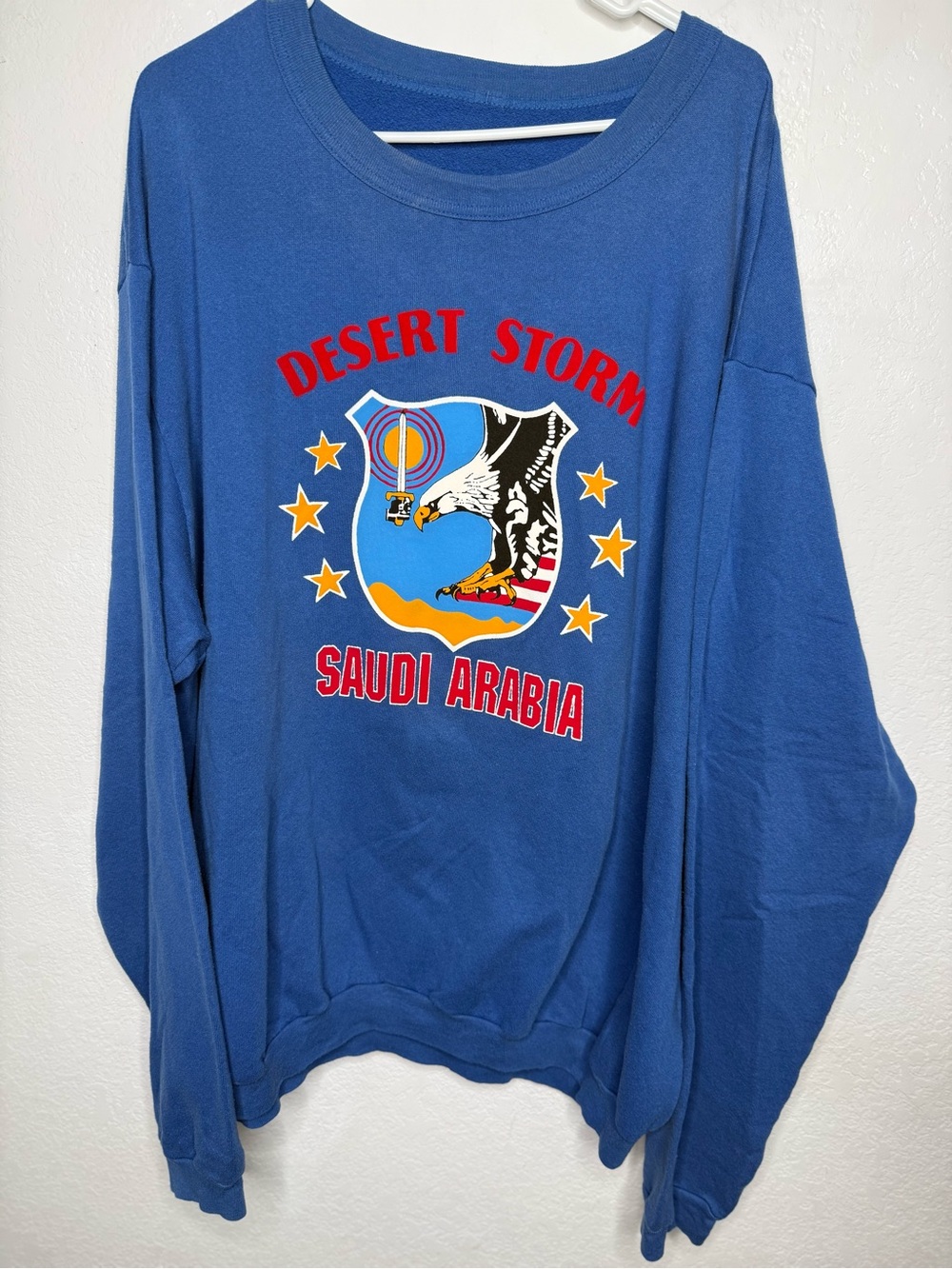 vintage 1991 Operation Desert Storm Saudi Arabia sweatshirt XL